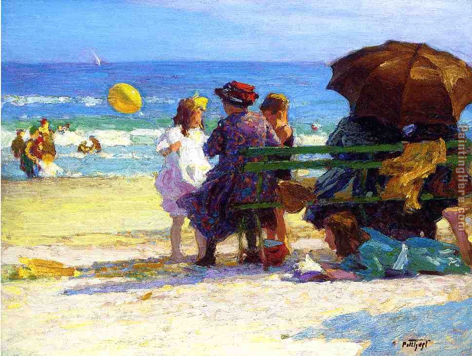 A Family Outing painting - Edward Henry Potthast A Family Outing art painting